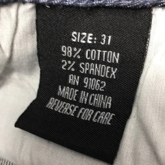 S&P Standards and Practices Cropped Jeans Acid Wash Denim Mid Rise Tie Dye - Picture 11 of 13